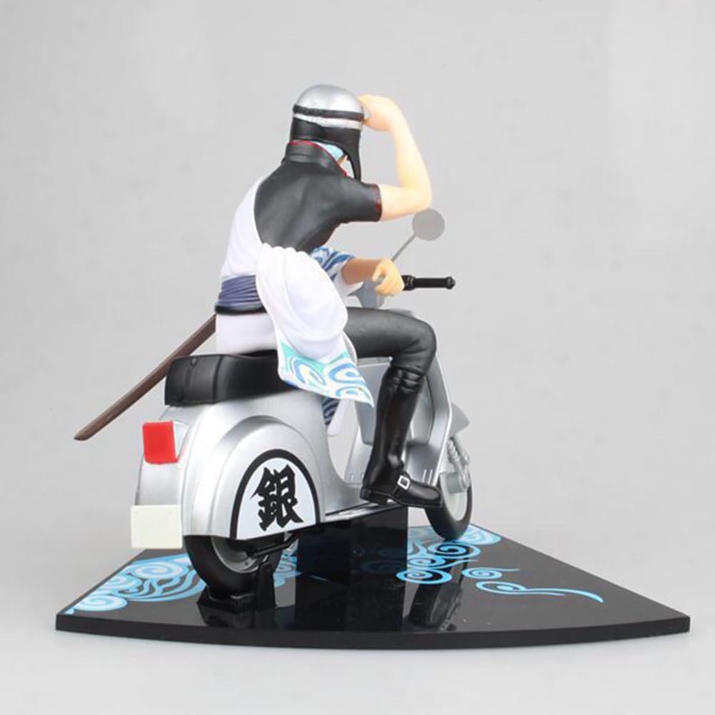 Фигурка ПВХ Sakata Gintoki Zhongkaihua 15 см, аниме модель, коллекционные украшения, издание на мотоцикле, фото №7