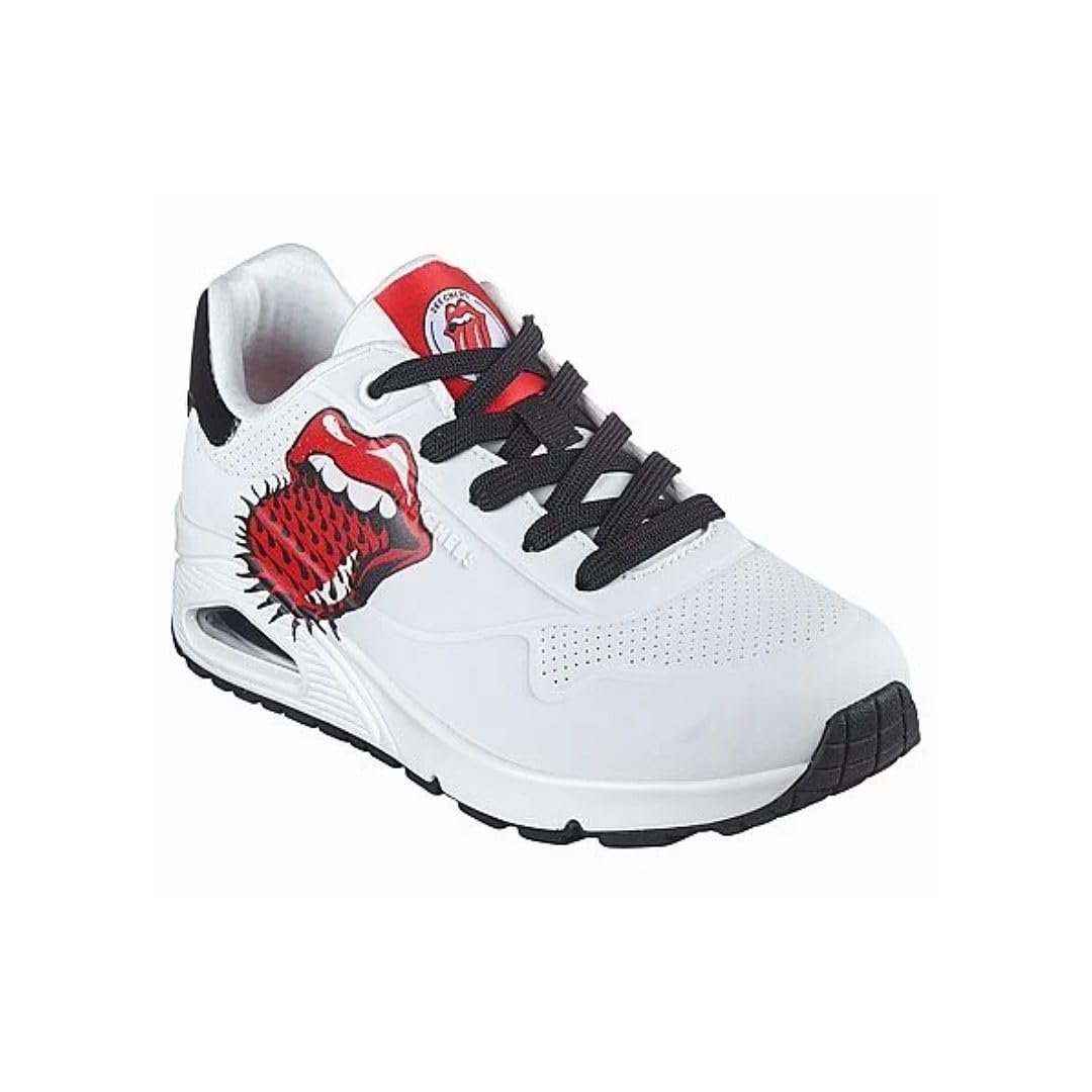 Кроссовки Skechers UNO Rolling Stones Single, бело-красные, фото №2