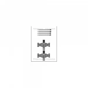 Комплект аксессуаров, тормозные колодки дисковые TRISCAN 8105 231593 передний мост - Фото 1