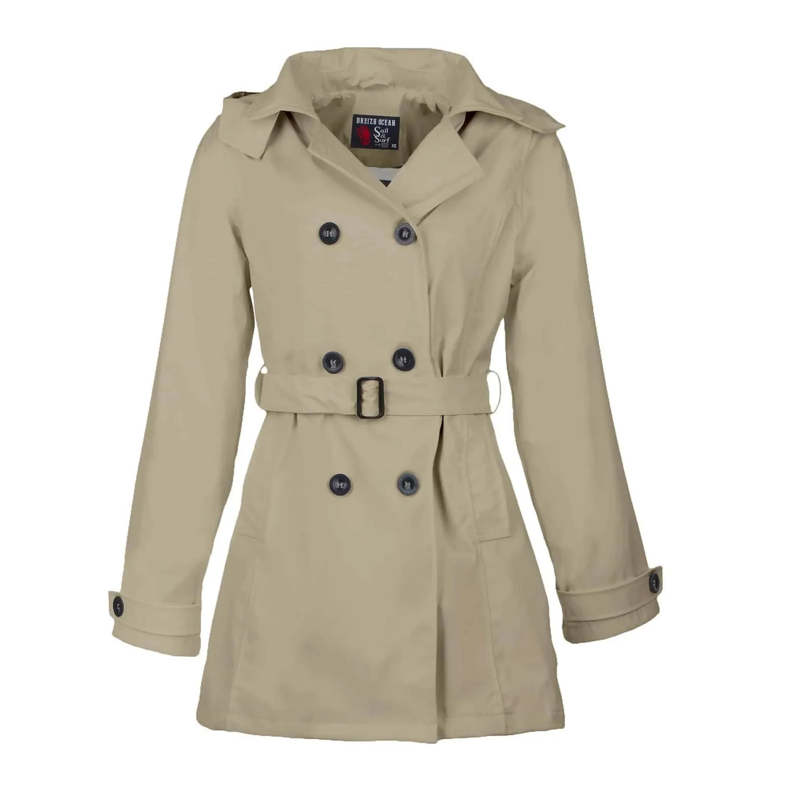 Breizh Ocean Carnac Жіночий Плащ-дощовик з капюшоном, фото №1