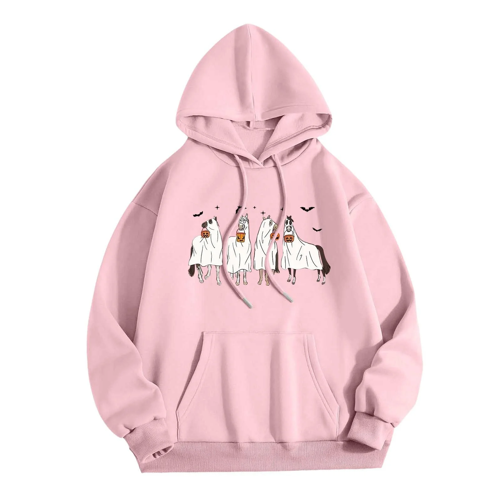 Худі Жіночий Геловін Принт Привид Гарбуз, фото №1