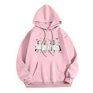 Худі Жіночий Геловін Принт Привид Гарбуз - Фото 1