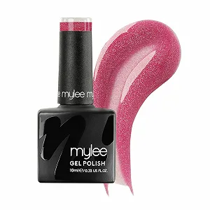 Гель-лак Mylee I Dare You, 10 мл, рожевий з голографічним глітером - Фото 1