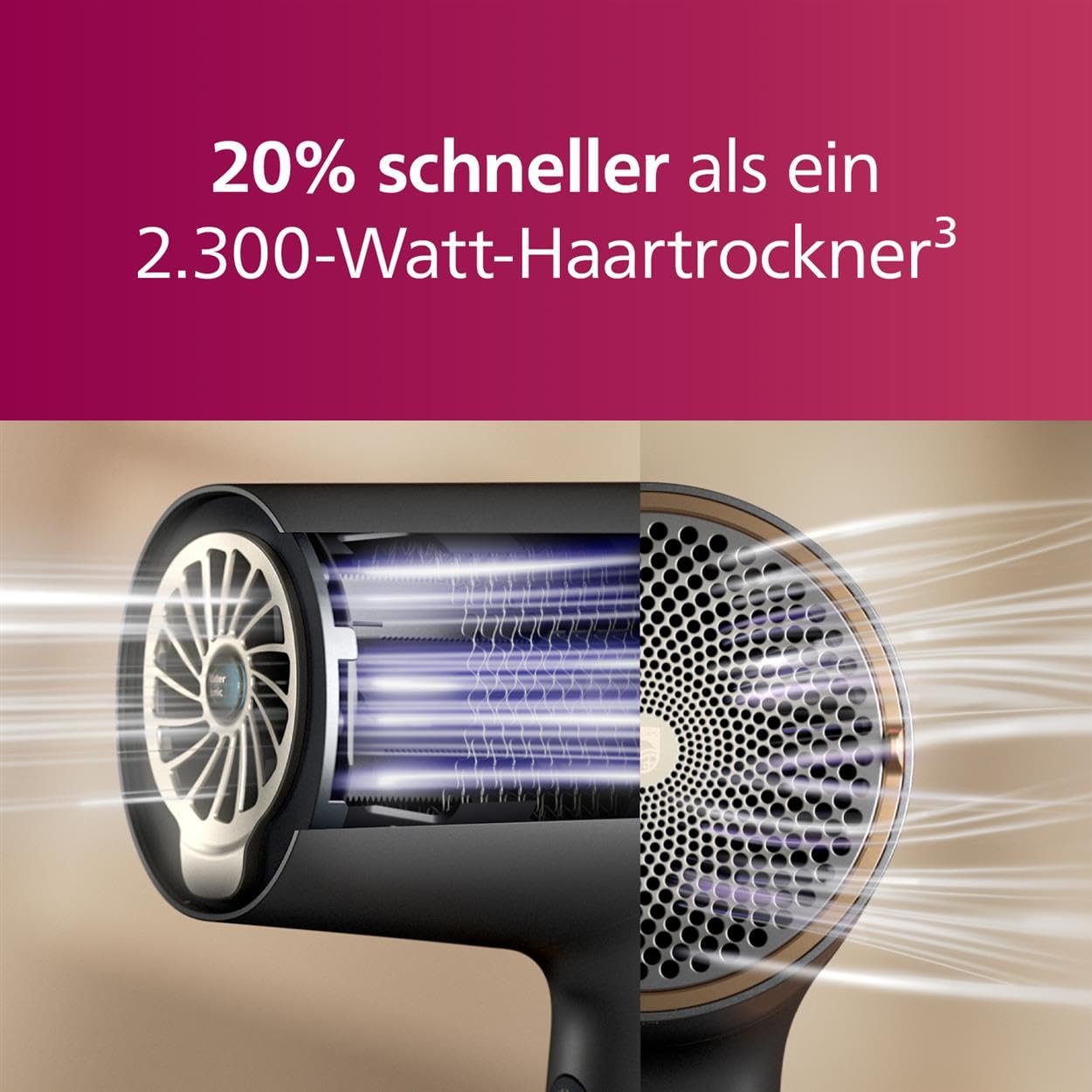 Фен Philips серии 7000 BHD713/10 1800 Вт с насадкой и диффузором, фото №4
