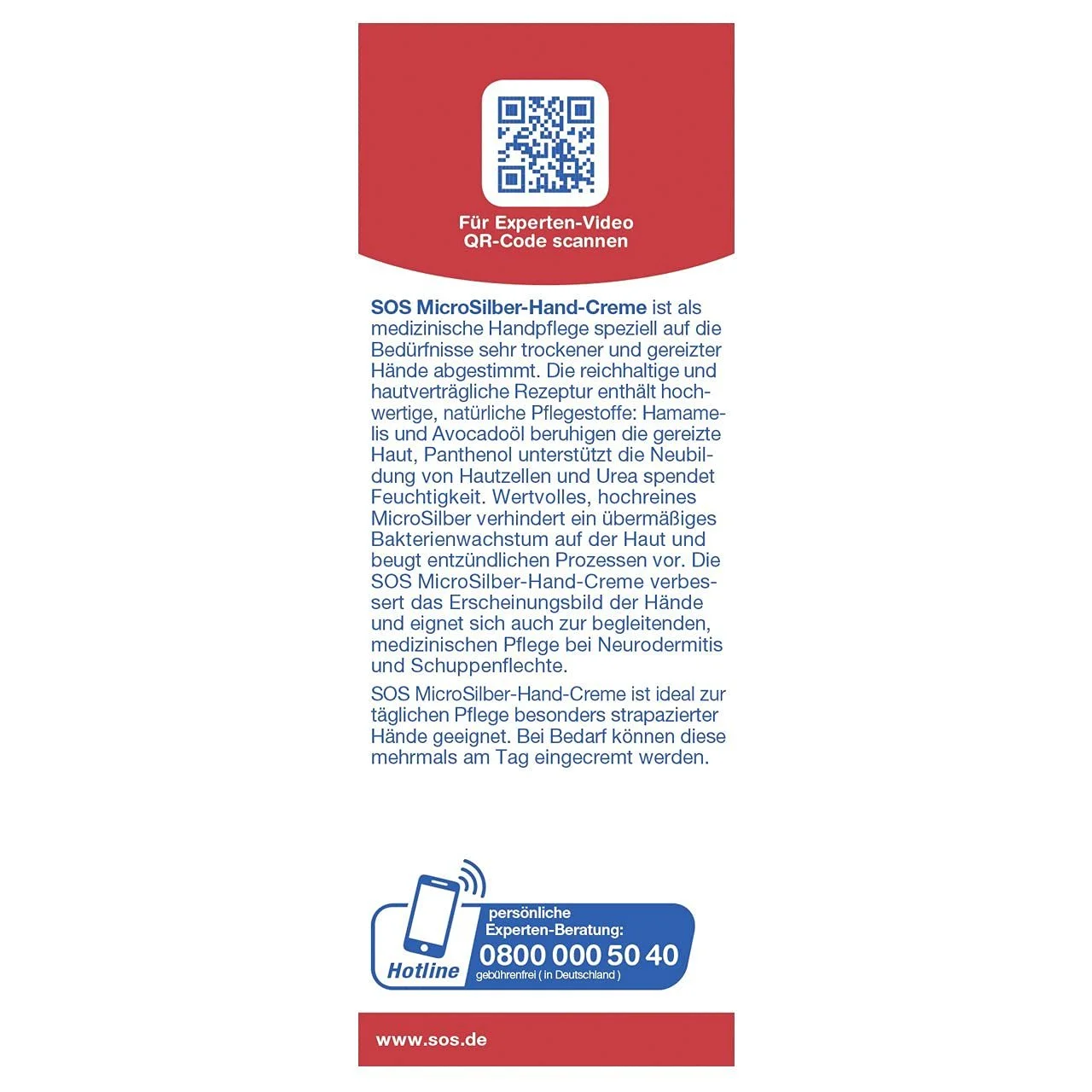 Крем для рук SOS MicroSilber 75 мл, фото №4