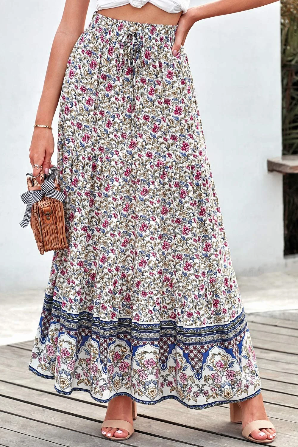 Спідниця максі NBBNYJ Жіноча літня на запах, довга, фото №6