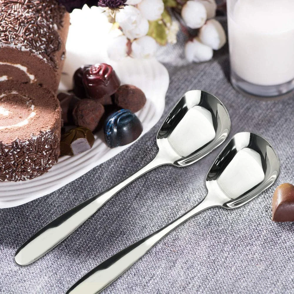 Набір з 3 квадратних ложок з нержавіючої сталі, фото №6