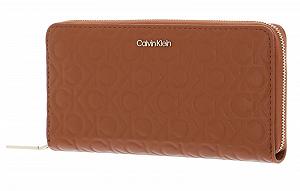 Гаманець Calvin Klein CK Must Z/A Wallet LG Embossed Жіночий Коричневий - Фото 1