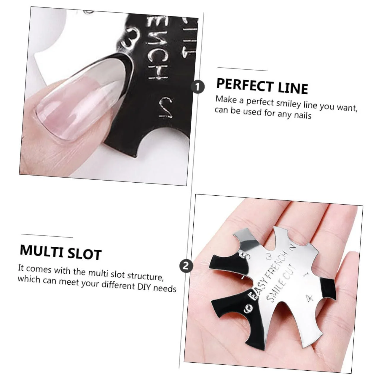 Набор трафаретов для маникюра PACKOVE 2 шт., фото №6 Набор трафаретов для маникюра PACKOVE 2 шт., фото №6