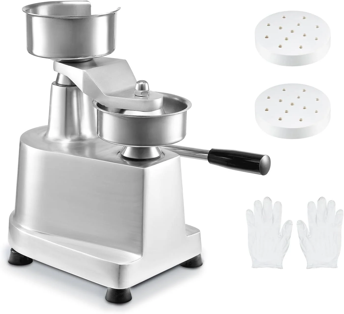 Ручной пресс для гамбургеров Vevor JKH-100 /  Silver, фото №9