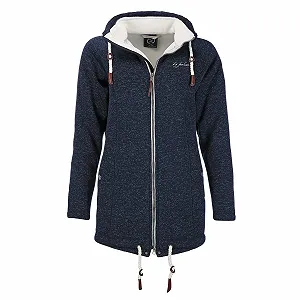 Жіноча флісова зимова куртка Dry Fashion Oslo з регульованим капюшоном, вітрозахисна з підкладкою - Фото 1