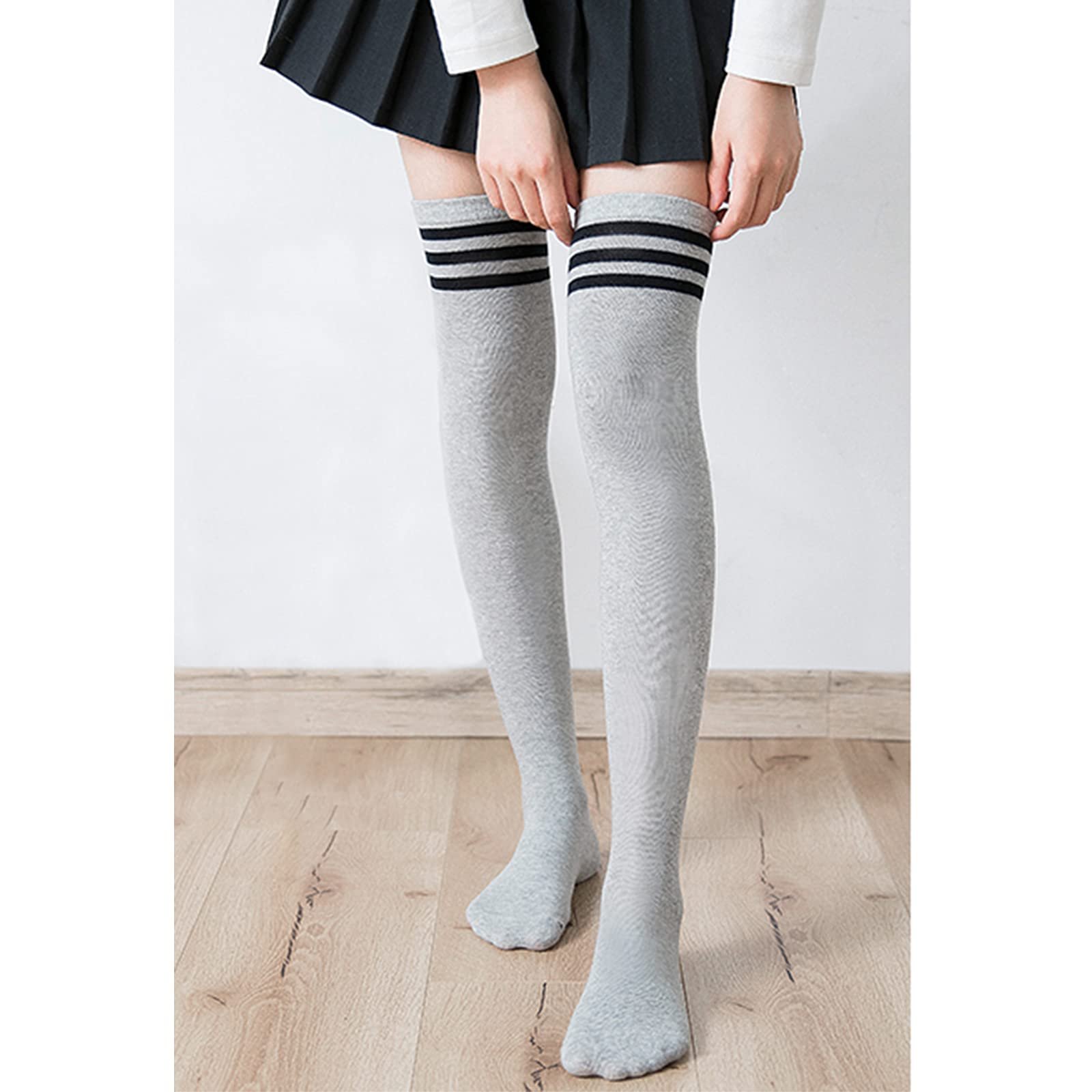 Носки DRESHOW Высокие выше колена, полосатые, фото №2