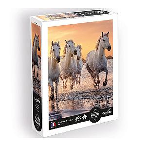 Пазл Calypto 3907353 White Horses XL 500 елементів Soft Touch Sunset Beach - Фото 1