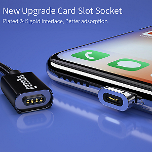 Магнитный кабель красный ESSAGER для iPhone 1метр synthetic.ua - Фото 1