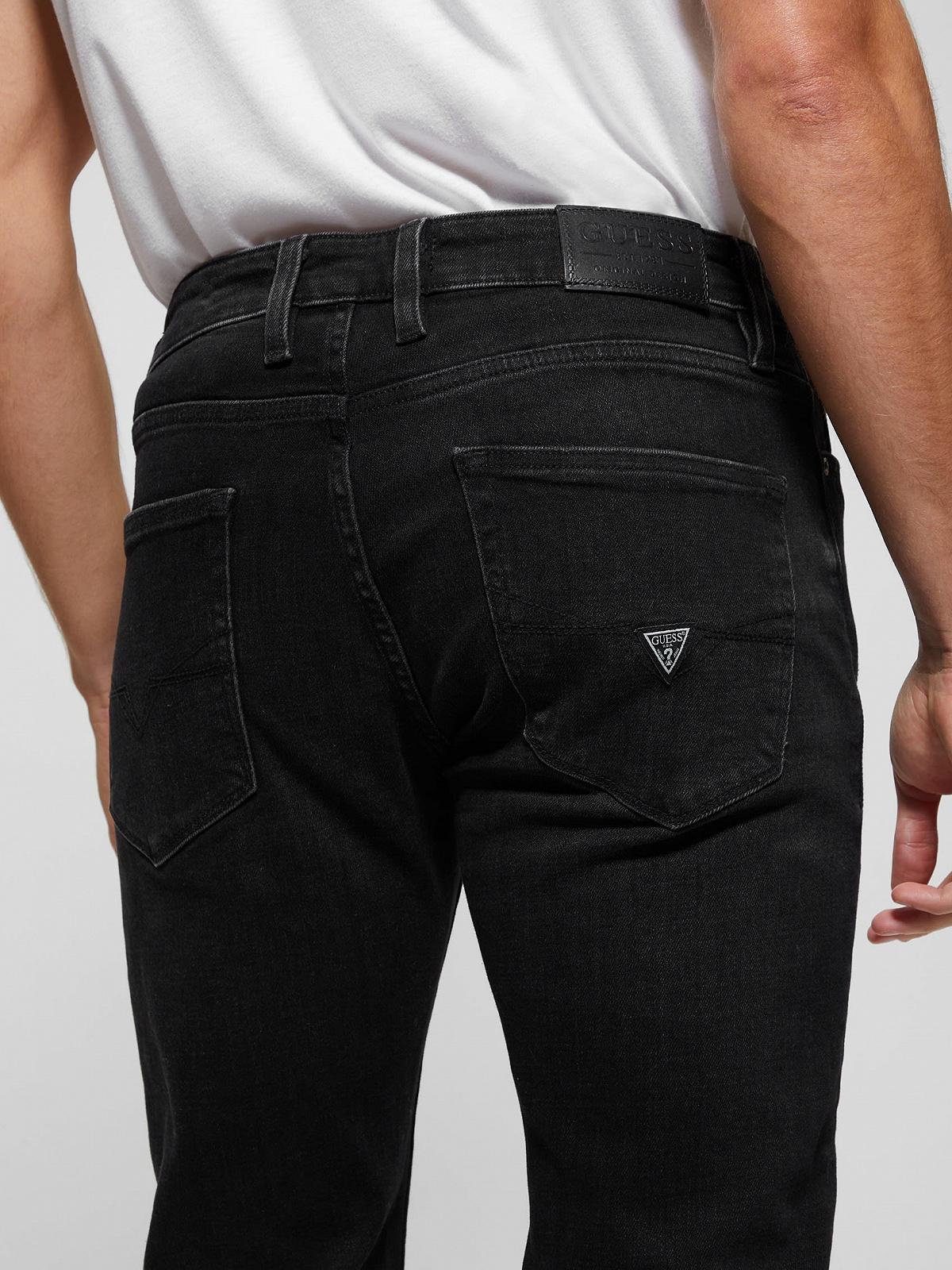 Чоловічі джинси Guess - Davis Distressed Straight Чорний - 32, фото №6