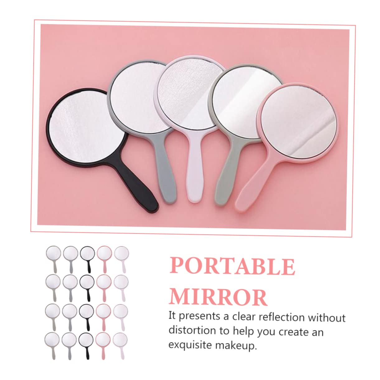 Зеркало Angoily Make-up-Handspiegel Kleiner Spiegel Abs прозрачное, фото №2 Зеркало Angoily Make-up-Handspiegel Kleiner Spiegel Abs прозрачное, фото №2