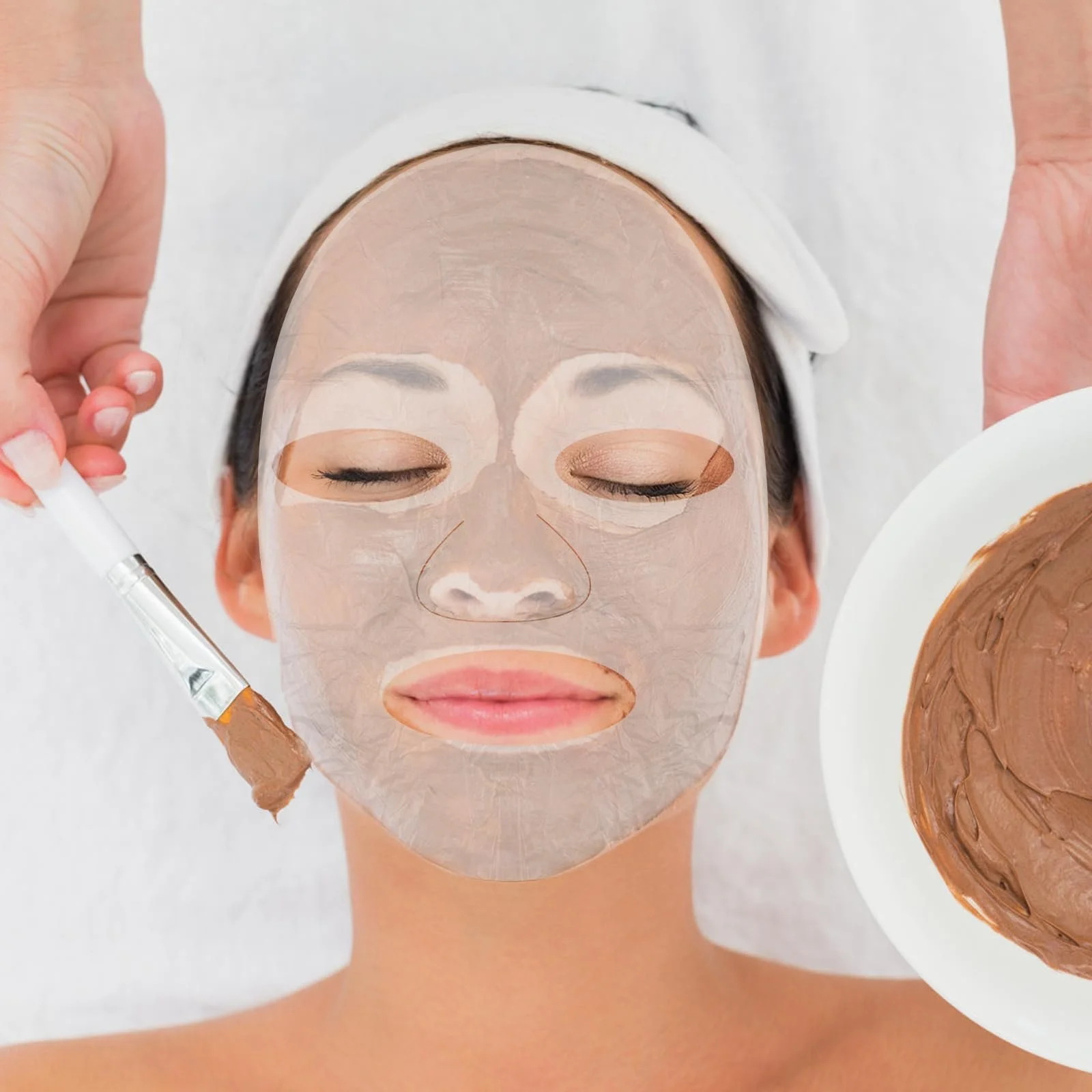 Пленка для сохранения маски для лица, 300 шт., одноразовая пластиковая маска для увлажнения, для домашнего спа-ухода за кожей, косметического ухода за лицом, фото №4