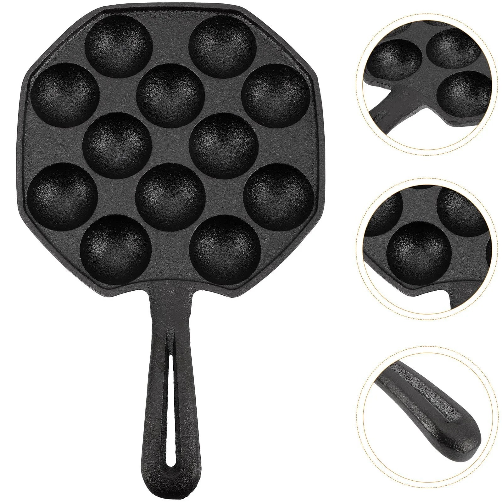 Форма для запікання равликів Homoyoyo чавунна на 12 отворів з аксесуарами, фото №4
