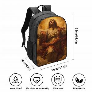 Шкільний рюкзак DPEOANEBN Jesus Для дівчаток, для хлопчиків, ергономічний дизайн, кампус, для підлітків, 40x28x16 см synthetic.ua - Фото 1