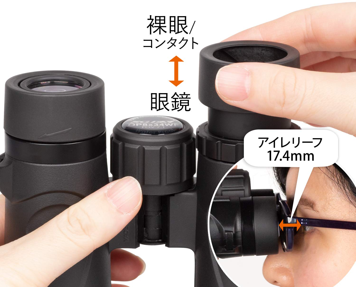 Біноклі Kenko SG EX 8x34 OP WP Roof, фото №4