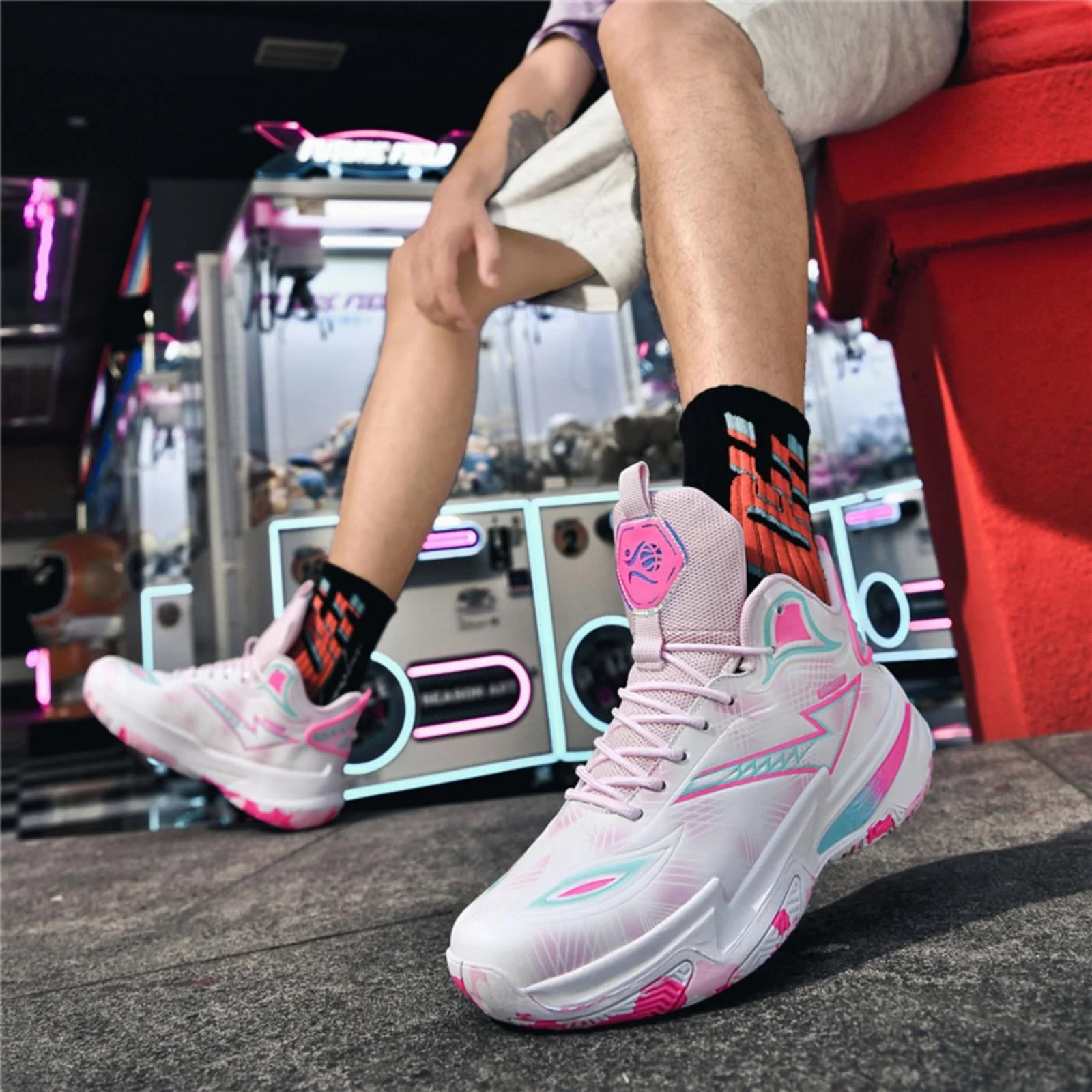 Высокие баскетбольные кроссовки Кроссовки Модные нескользящие дышащие кроссовки, фото №8 Высокие баскетбольные кроссовки Кроссовки Модные нескользящие дышащие кроссовки, фото №8