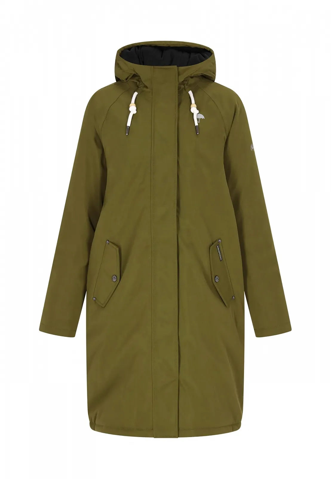 Жіноча зимова парка Schmuddelwedda Довгий рукав Кишеня на блискавці для відпочинку, фото №1