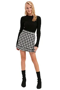 Мини-юбка TRENDYOL, оборка, подол "русалка", тканая, детская - Фото 1