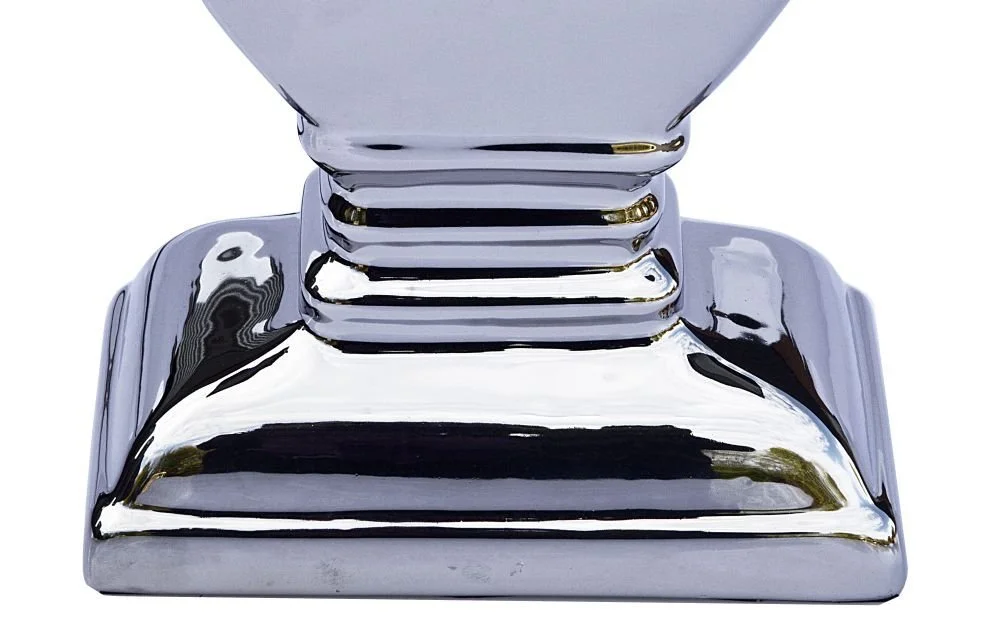 Настільна лампа DRULINE Silver Lady керамічна 59 см чорна срібляста, фото №5