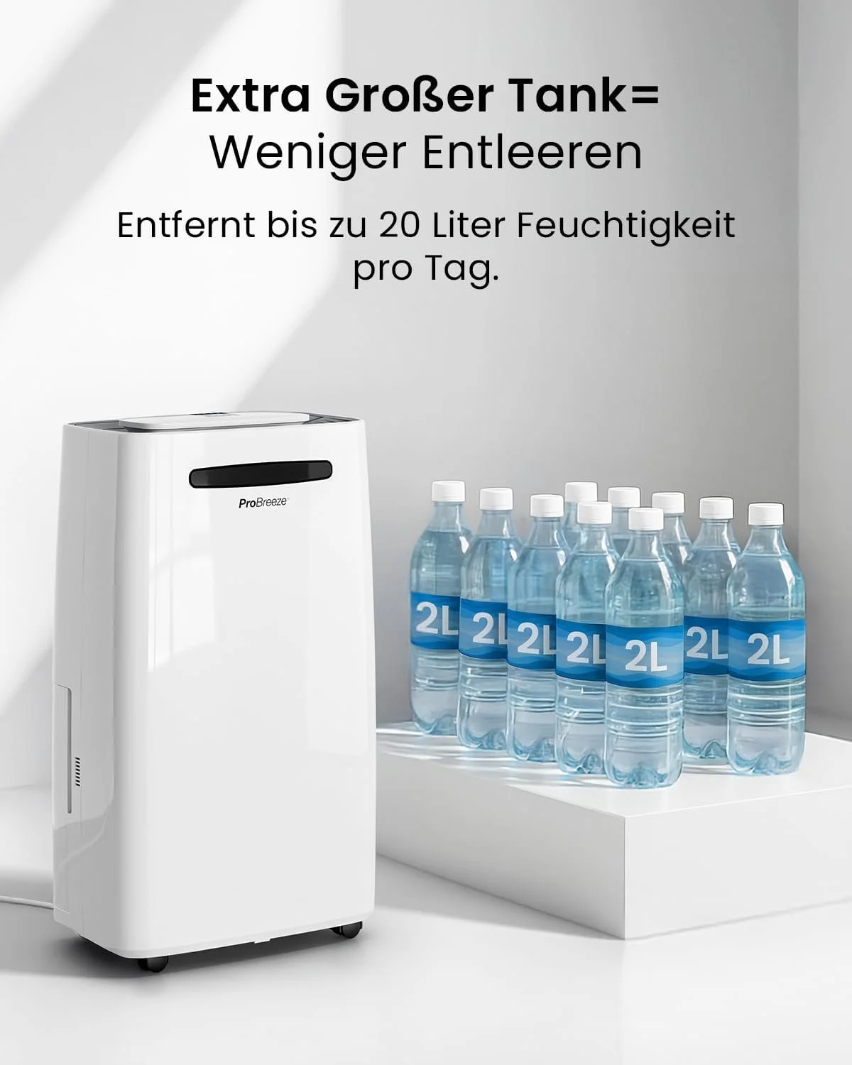 Осушувач повітря ProBreeze PB-08 20 л/добу Білий, фото №5