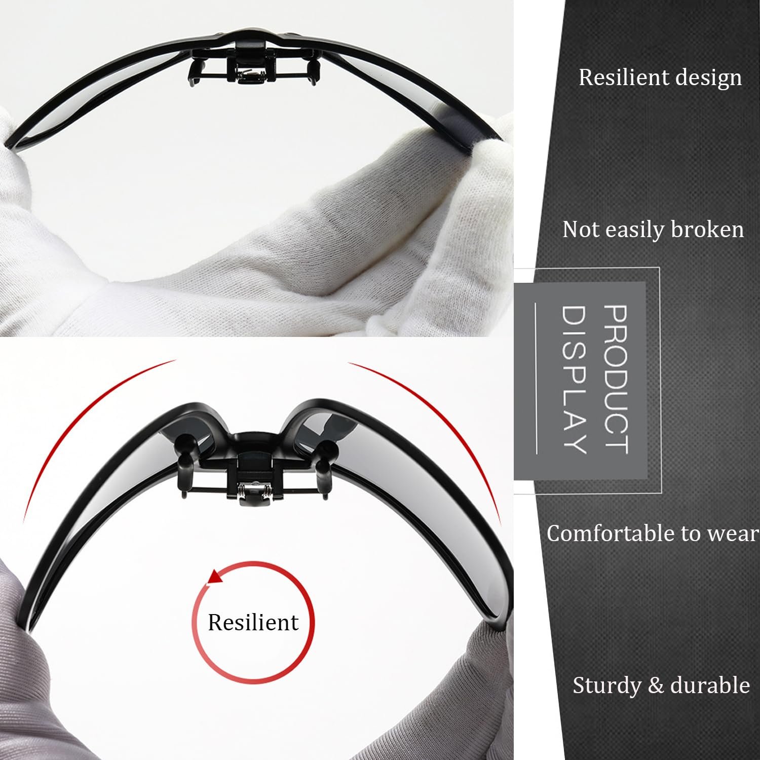 Солнцезащитные очки Hifot клипса на поляризованные очки., фото №4