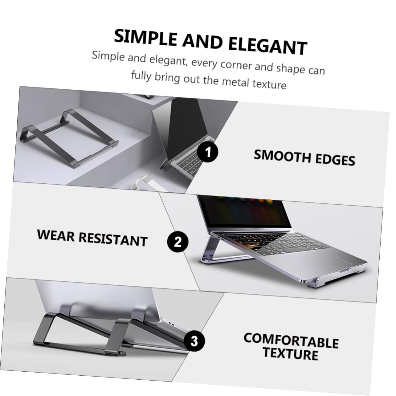 Підставка для ноутбука Алюмінієва NOLITOY Ергономічна Охолодження, фото №8