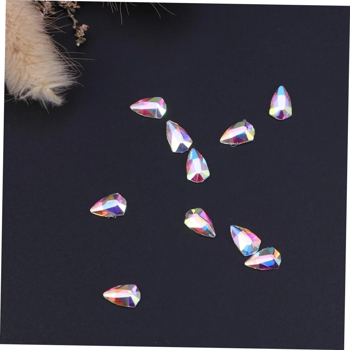 Украшение для ногтей Healvian, блестящий кристалл, набор 10 штук, фото №5