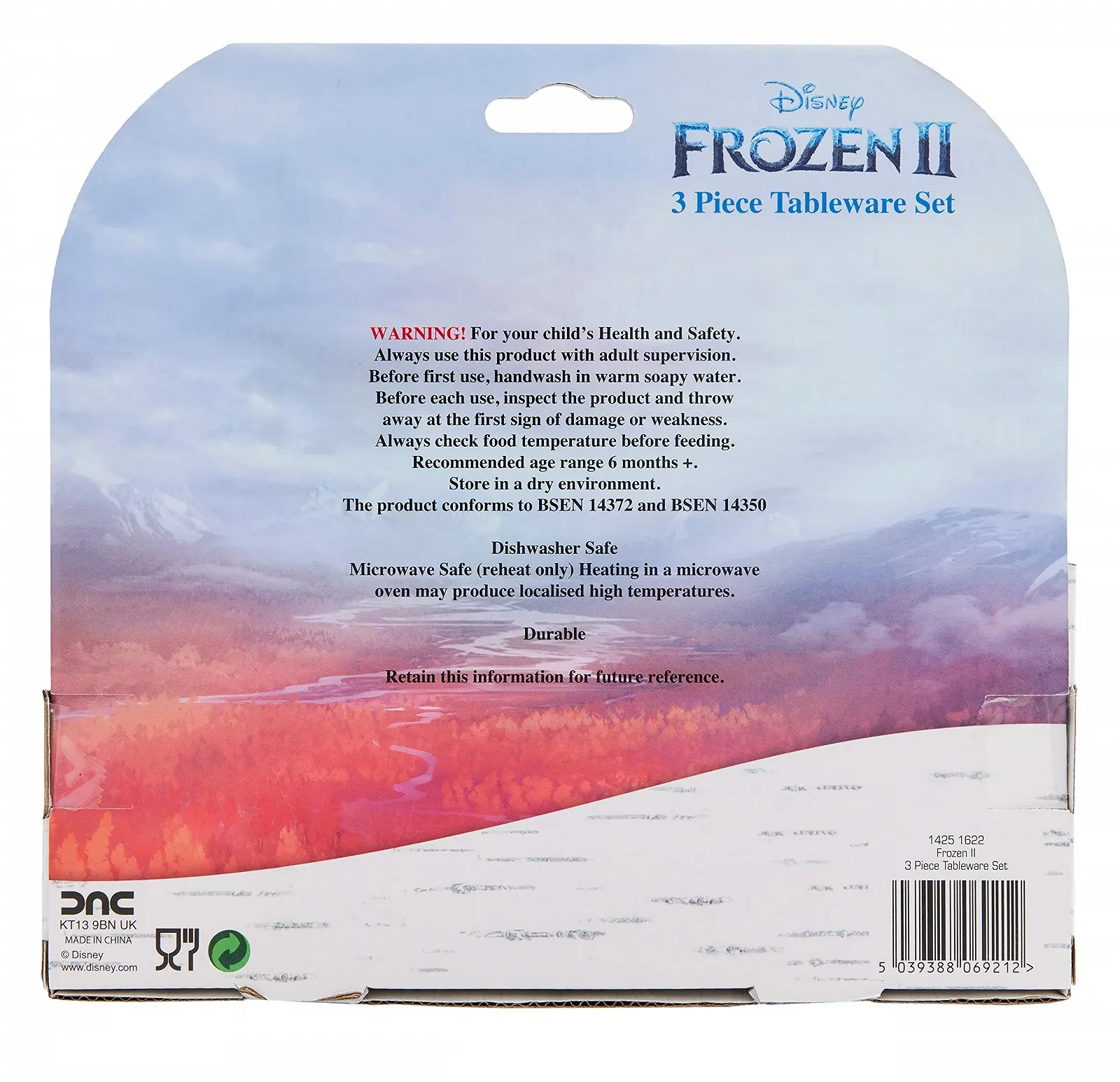 Набор детской посуды Disney Frozen II, 3 предмета, многоразовый, PP, тарелка, миска и чашка, полипропилен, фиолетовый, фото №4 Набор детской посуды Disney Frozen II, 3 предмета, многоразовый, PP, тарелка, миска и чашка, полипропилен, фиолетовый, фото №4