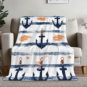 Покривало 3D Синій Фланелева 180 x 220 см - Фото 1