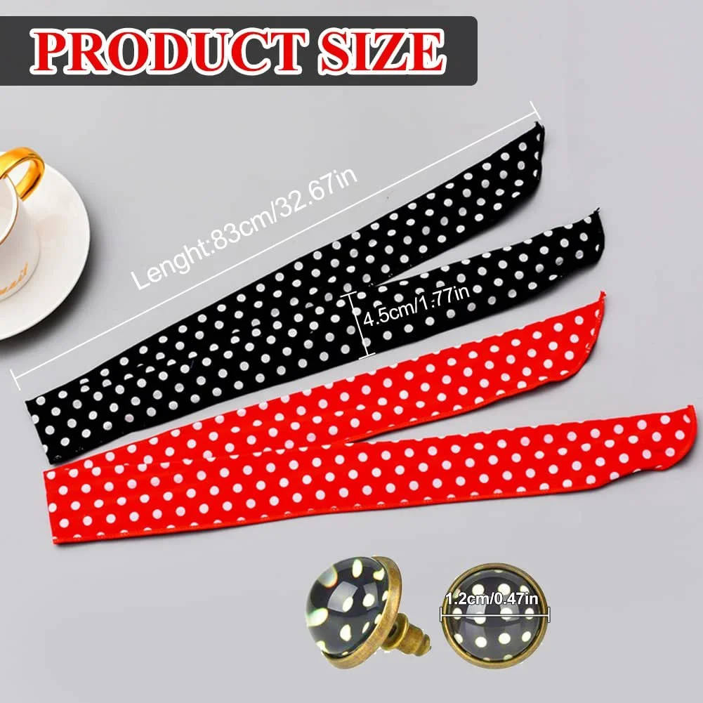 Пов'язка на голову В горошок Мила, фото №6