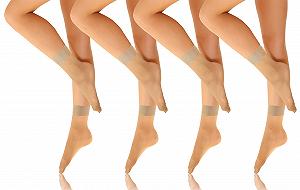 Носки sesto senso Женские 4 шт. Шелковые тонкие носки 15 Denier, носки для обуви, один размер synthetic.ua - Фото 1