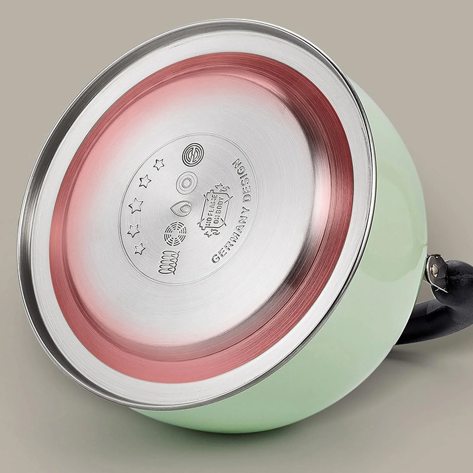 Чайник з нержавіючої сталі Зелений 3.5 л, фото №3 Чайник з нержавіючої сталі Зелений 3.5 л, фото №3