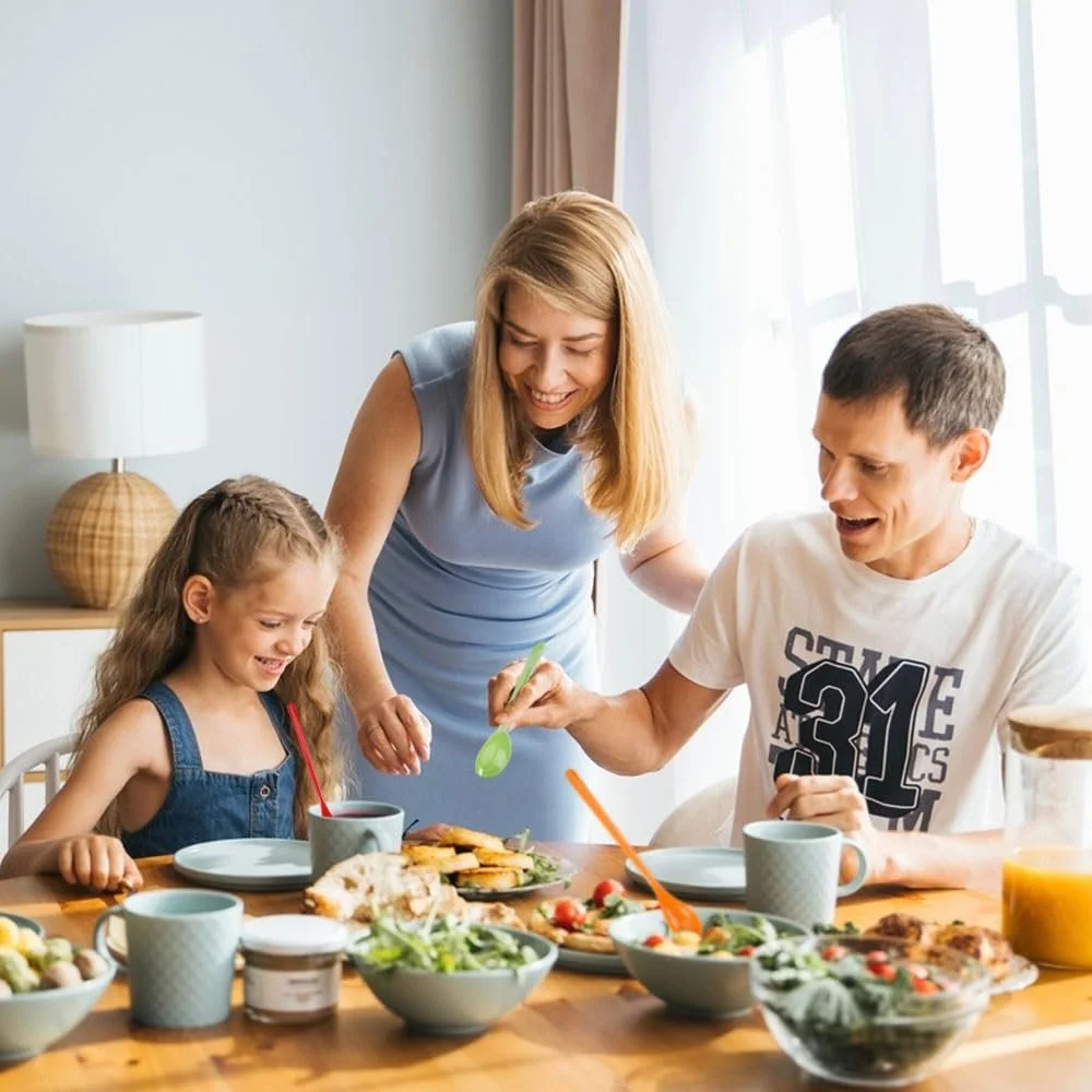 Набір пластикових ложок Різнокольорові, фото №5