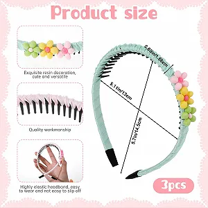 Набір з 3 дитячих обручів для волосся synthetic.ua - Фото 1