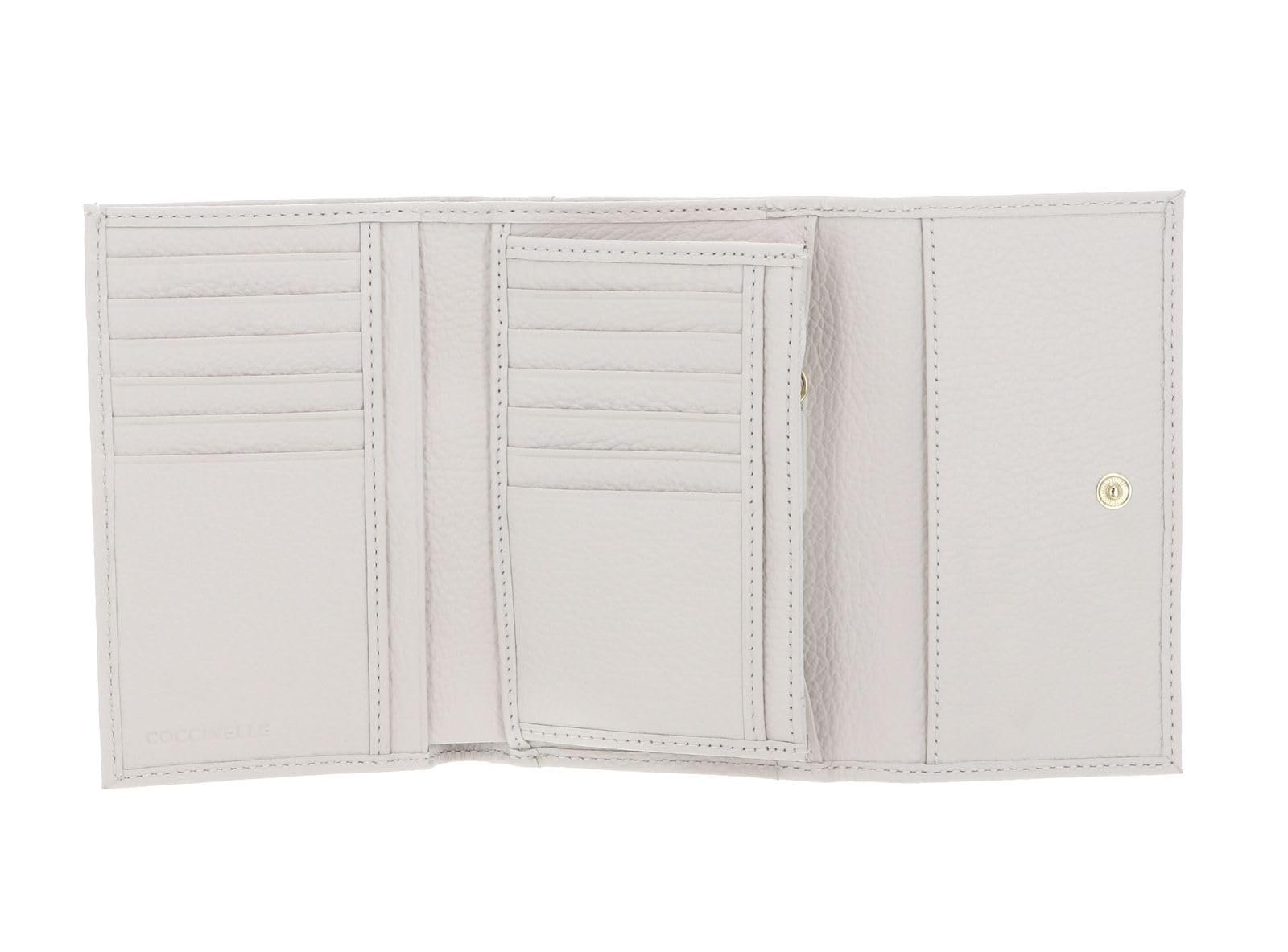 Гаманець Coccinelle Metallic Soft Grainy Leather білий, фото №3