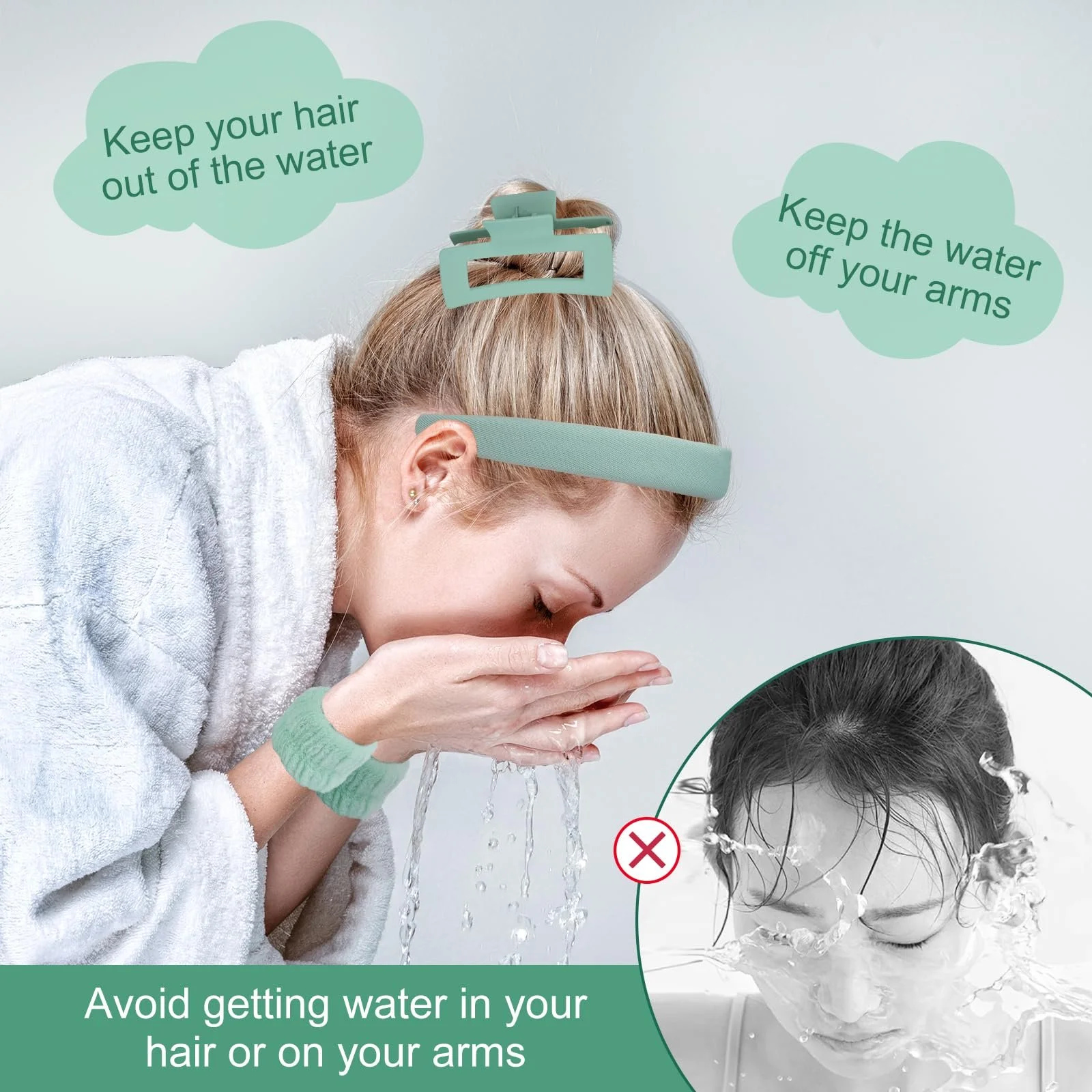 Обруч на голову WRENYZK Набір з 5 штук, фото №3 Обруч на голову WRENYZK Набір з 5 штук, фото №3