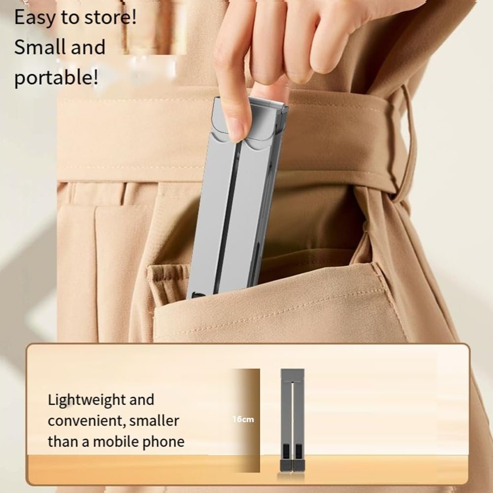 Підставка для ноутбука Складна Охолодження ноутбука Док Портативна Комп'ютерна підкладка Темно-сірий, фото №2