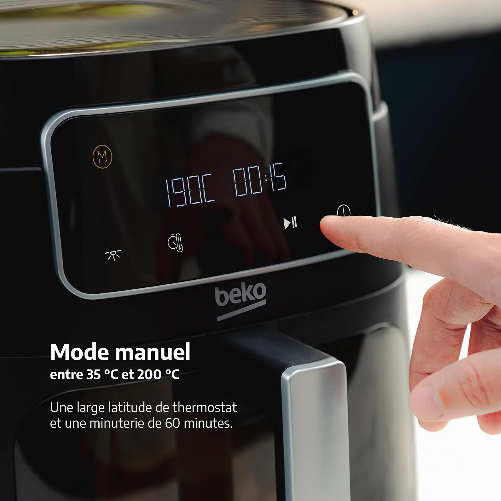 Мультипіч повітряна BEKO 1750 Вт 7.6 л Різнокольорова, фото №4 Мультипіч повітряна BEKO 1750 Вт 7.6 л Різнокольорова, фото №4