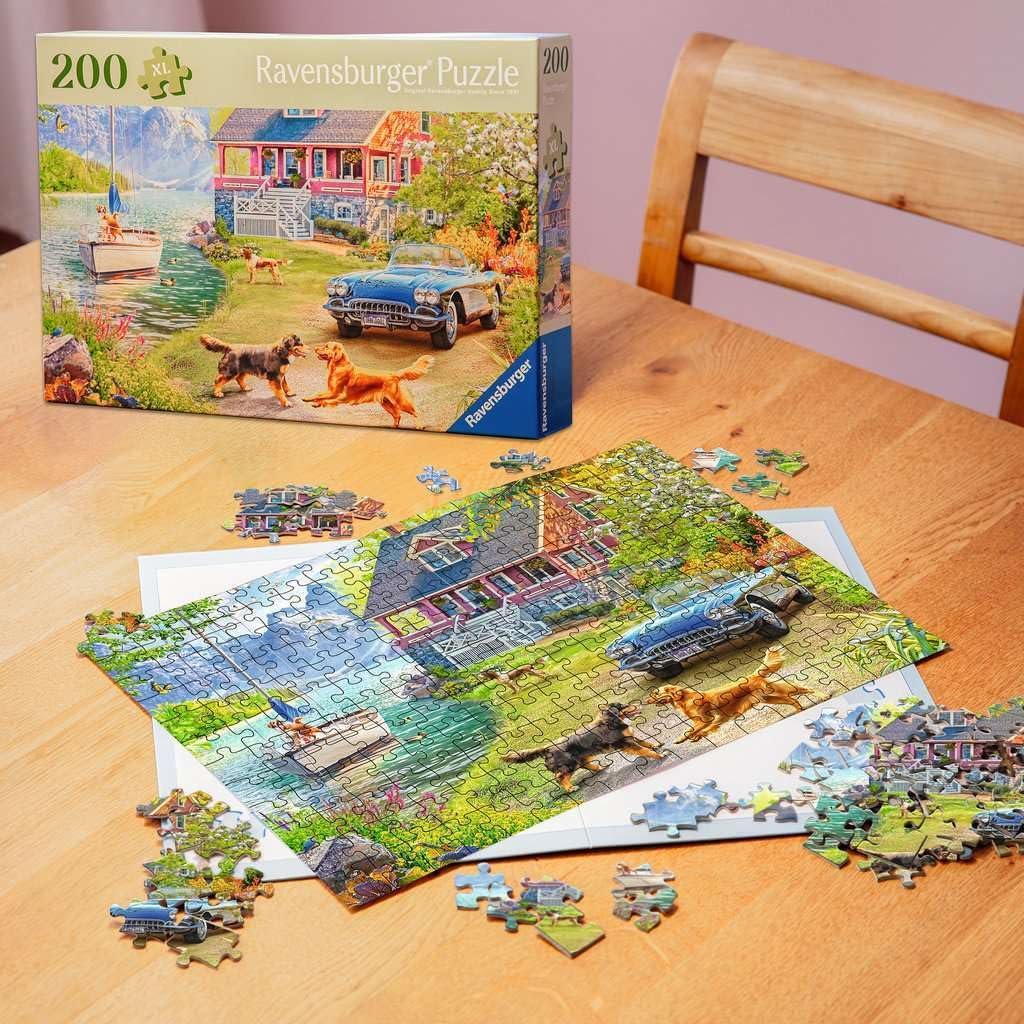 Пазл Ravensburger Feel Well & Puzzle Summer House on the Lake 12001370 200 деталей для літніх людей, фото №6