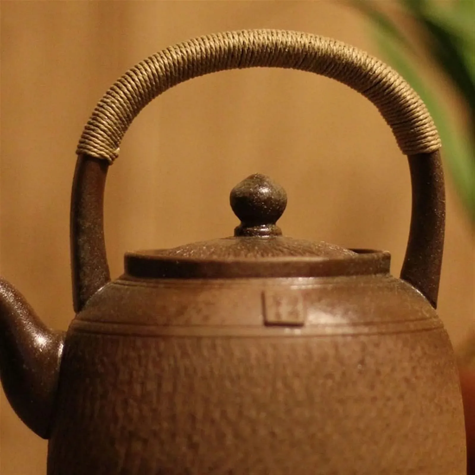 Чайник WAOCEO 1200 мл Чайник большой емкости в винтажном стиле, керамический чайник, подходит для открытого огня, угольной печи, электрической чайной машины, фото №3