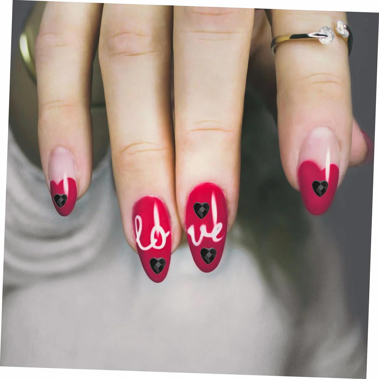 Украшения для ногтей в форме сердца Healvian 3s	Maniküre Charms для творческого дизайна ногтей и персонализированных проектов нейл-арта, фото №3