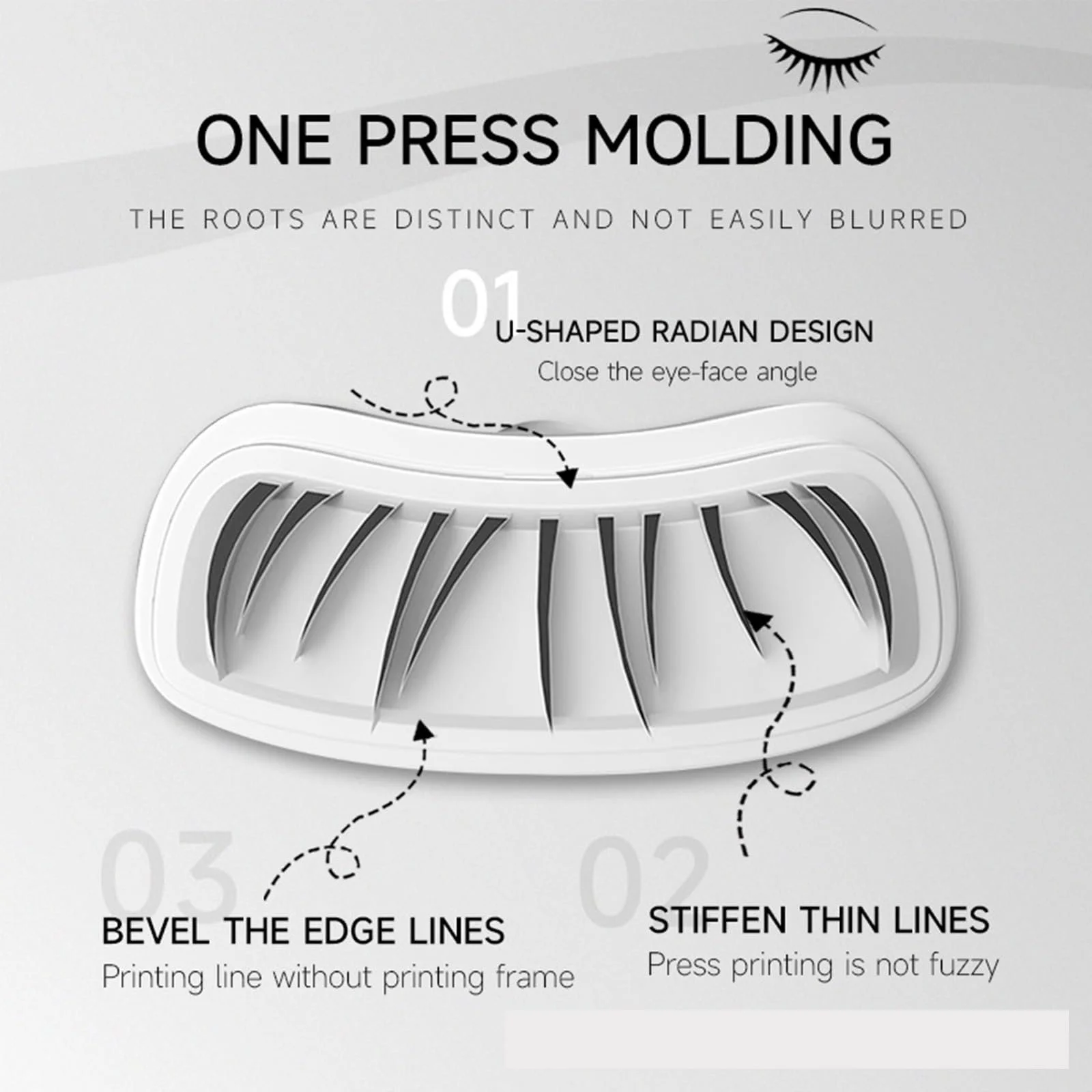 Штамп для нижніх вій, 2-в-1 водостійка, фото №5