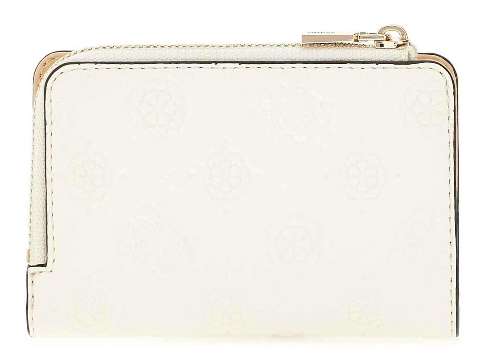 Картхолдер GUESS Phoebe SLG Zip Around Cream White, фото №4