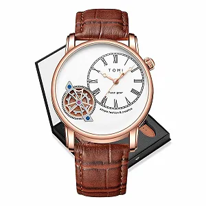 Часы Мужские CIVO Аналоговые Кварцевые Ремешок Кожа Водонепроницаемые - Фото 1