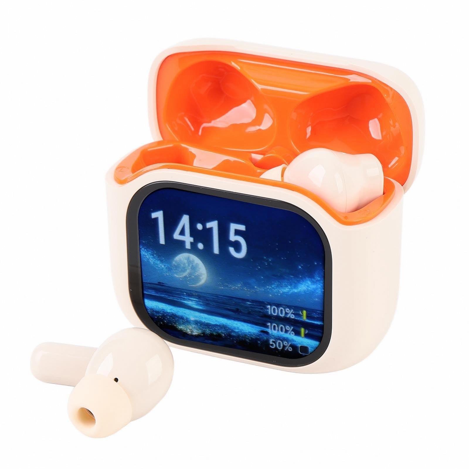 Наушники-переводчики, шумоподавления ANC, перевод на 140 языках с цветным сенсорным экраном на зарядном кейсе, фото №2